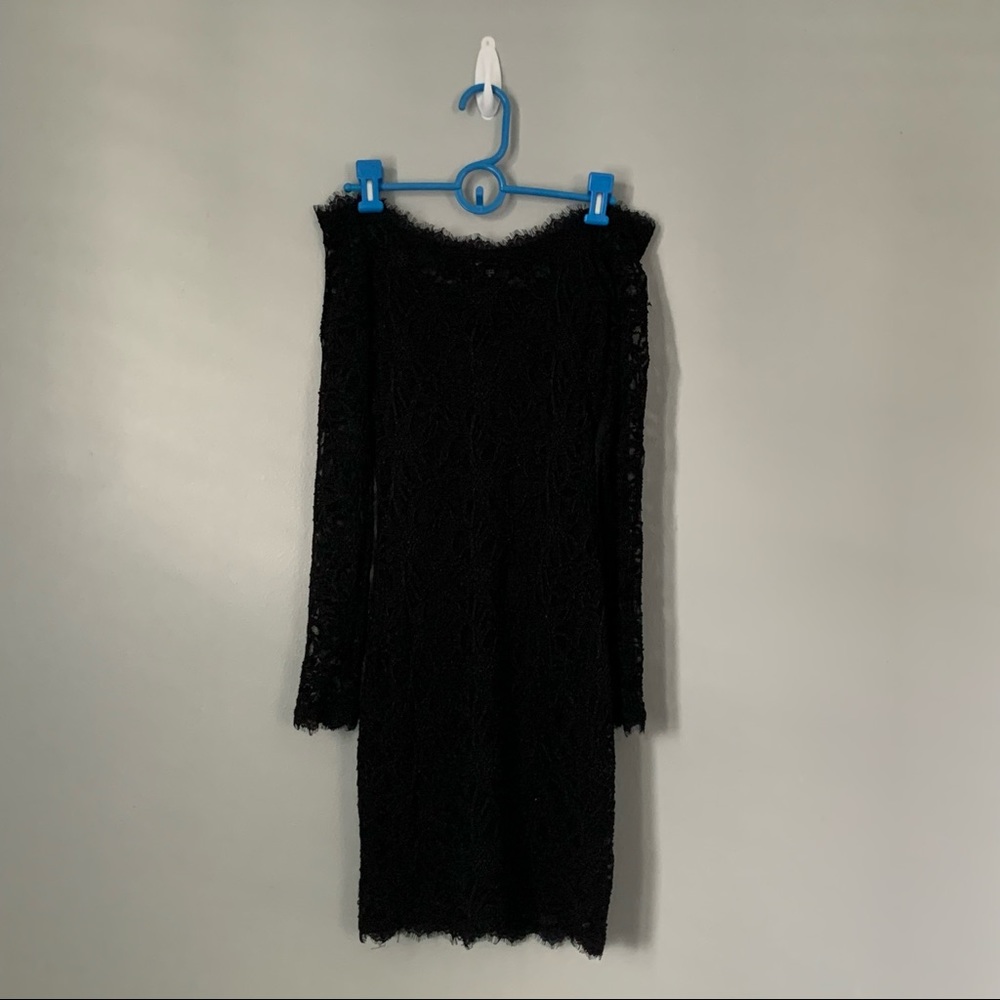 Black Lace Fitted Dress/ Jump Apparel/ Size Small